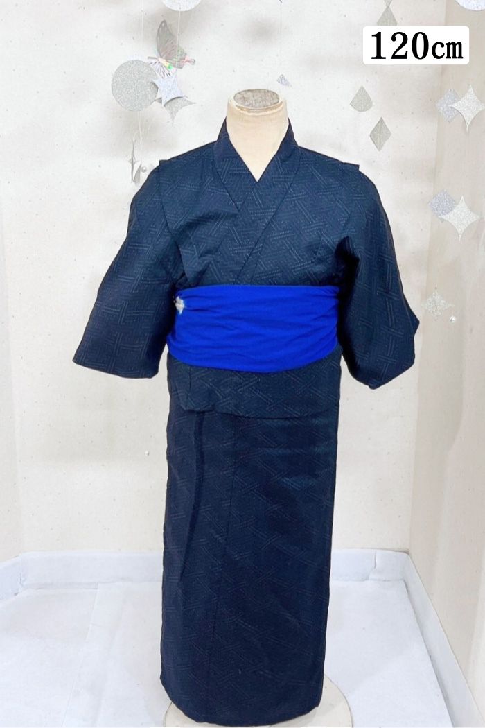 120cmの紺色の男の子浴衣